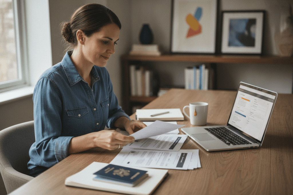 Seller reviewing TikTok Shop eligibility documents Seller reviewing TikTok Shop eligibility documents